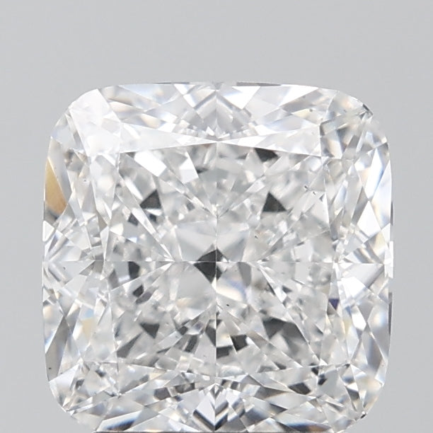 3.01 Carat Cushion Lab Diamond with  Cut Diamond in 14KT  view 1
