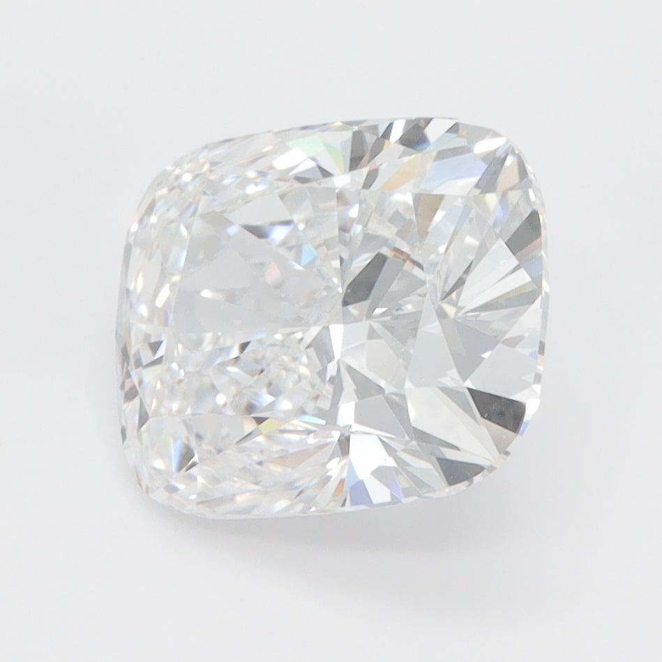 3.02 Carat Cushion Lab Diamond with  Cut Diamond in 14KT  view 1
