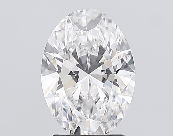 2.51 Carat Oval Lab Diamond with  Cut Diamond in 14KT  view 1
