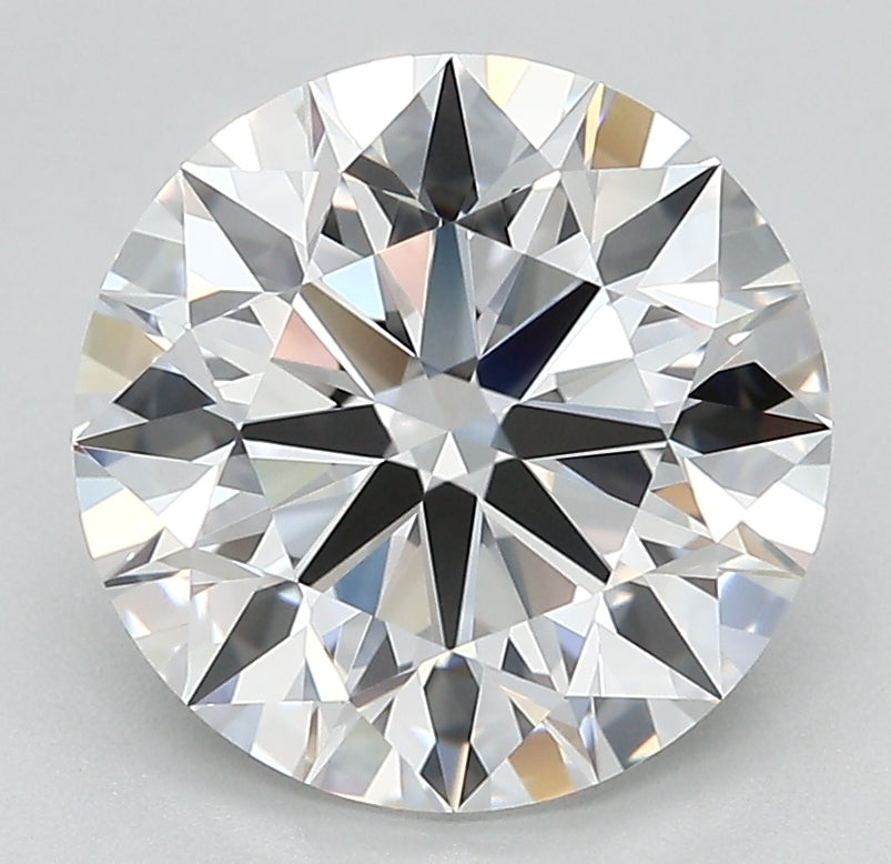 4.01 Carat Round Lab Diamond with  Cut Diamond in 14KT  view 1
