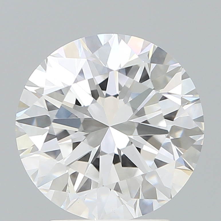 3.0 Carat Round Lab Diamond with  Cut Diamond in 14KT  view 1
