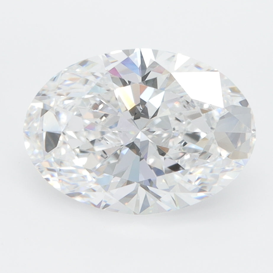 2.52 Carat Oval Lab Diamond with  Cut Diamond in 14KT  view 1
