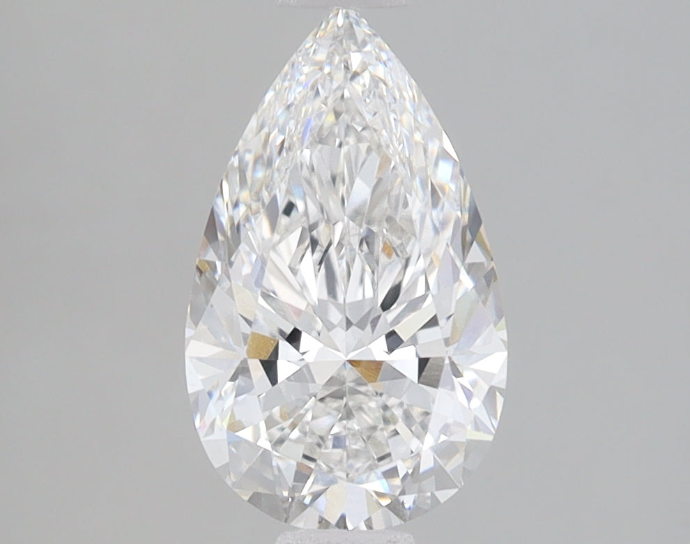 1.59 Carat Pear Lab Diamond with  Cut Diamond in 14KT  view 1
