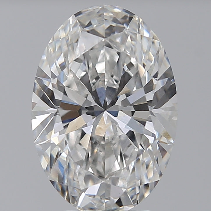 4.01 Carat Oval Lab Diamond with  Cut Diamond in 14KT  view 1
