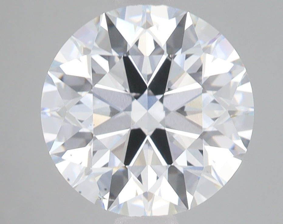 3.47 Carat Round Lab Diamond with  Cut Diamond in 14KT  view 1
