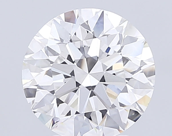 4.03 Carat Round Lab Diamond with  Cut Diamond in 14KT  view 1
