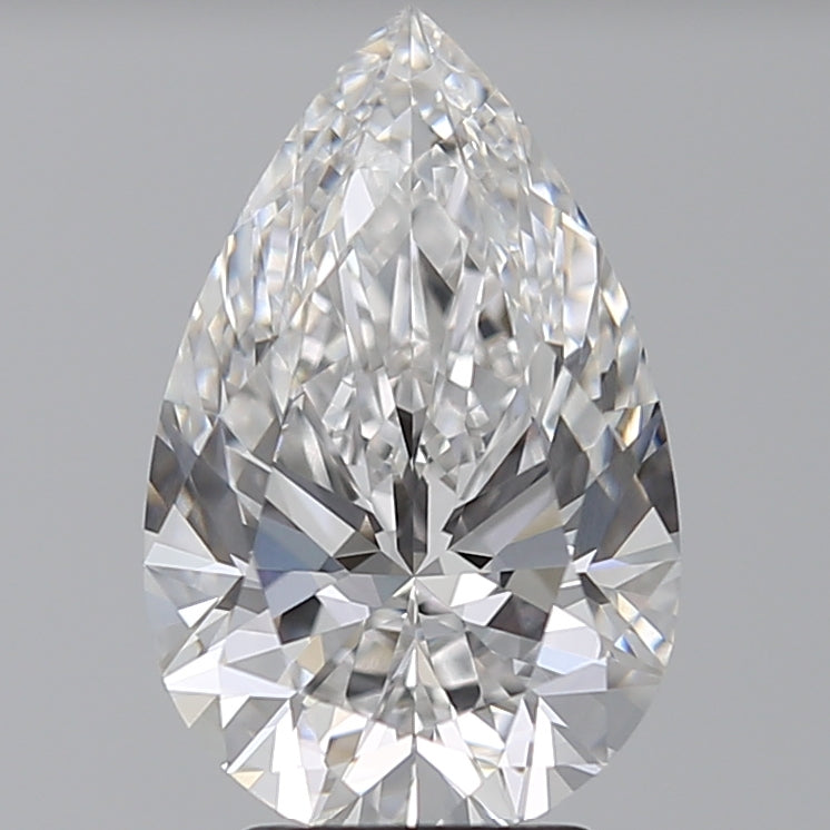3.56 Carat Pear Lab Diamond with  Cut Diamond in 14KT  view 1
