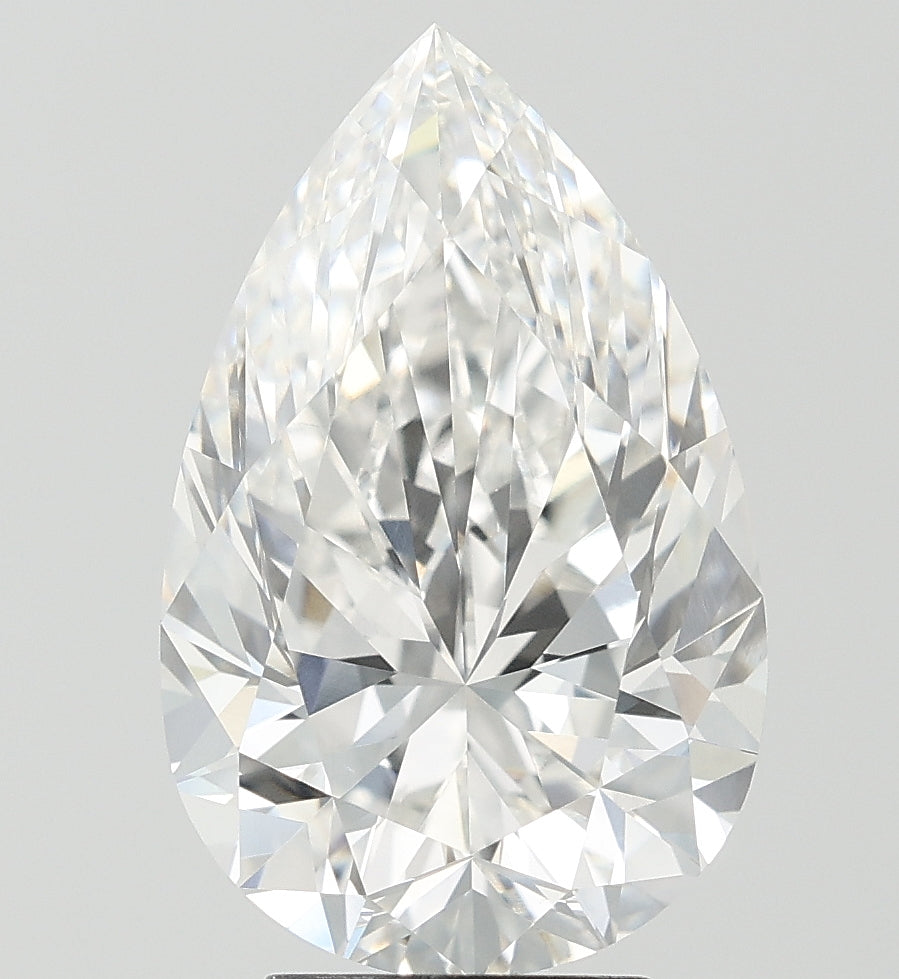 5.1 Carat Pear Lab Diamond with  Cut Diamond in 14KT  view 1
