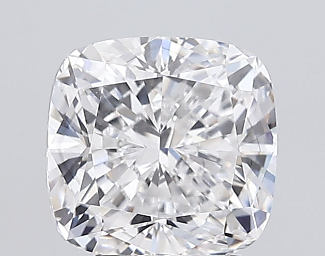 4.07 Carat Cushion Lab Diamond with  Cut Diamond in 14KT  view 1
