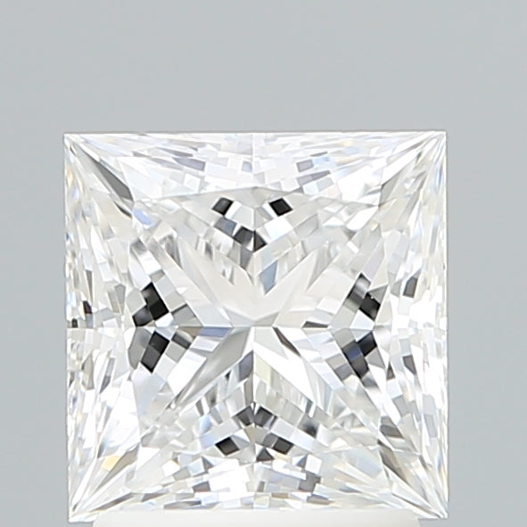2.1 Carat Princess Lab Diamond with  Cut Diamond in 14KT  view 1
