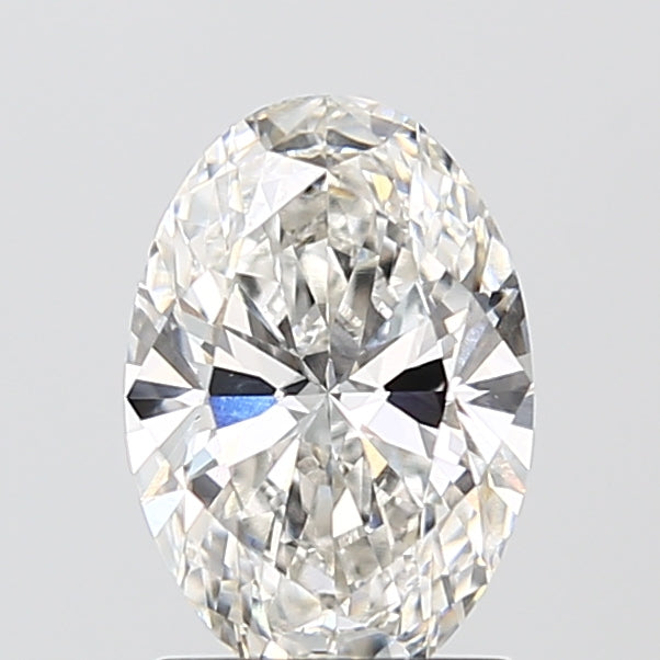 1.59 Carat Oval Lab Diamond with  Cut Diamond in 14KT  view 1
