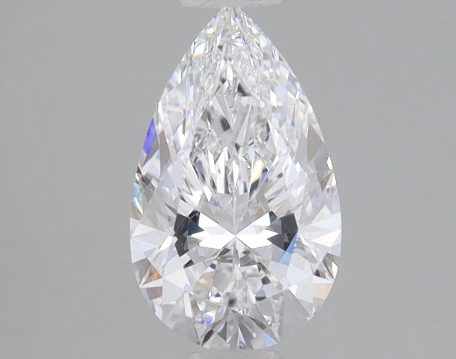 1.1 Carat Pear Lab Diamond with  Cut Diamond in 14KT  view 1
