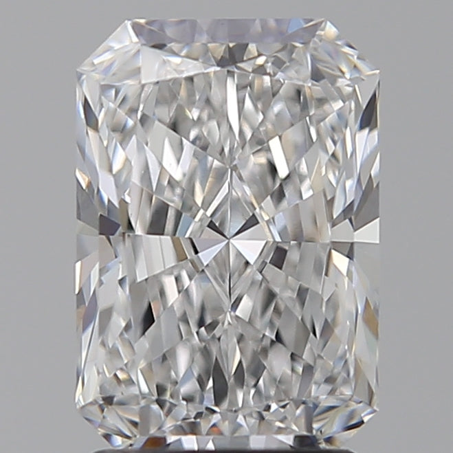 2.06 Carat Radiant Lab Diamond with  Cut Diamond in 14KT  view 1
