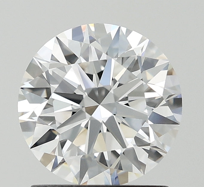 1.31 Carat Round Lab Diamond with  Cut Diamond in 14KT  view 1
