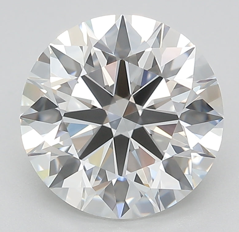 3.02 Carat Round Lab Diamond with  Cut Diamond in 14KT  view 1
