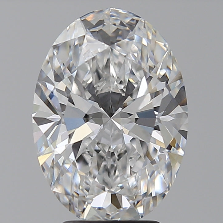 4.02 Carat Oval Lab Diamond with  Cut Diamond in 14KT  view 1
