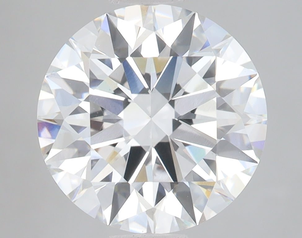 4.01 Carat Round Lab Diamond with  Cut Diamond in 14KT  view 1
