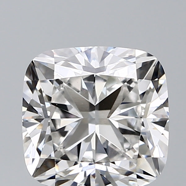 3.08 Carat Cushion Lab Diamond with  Cut Diamond in 14KT  view 1
