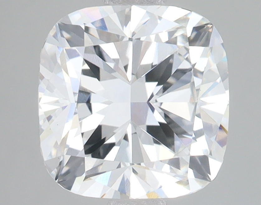 3.02 Carat Cushion Lab Diamond with  Cut Diamond in 14KT  view 1
