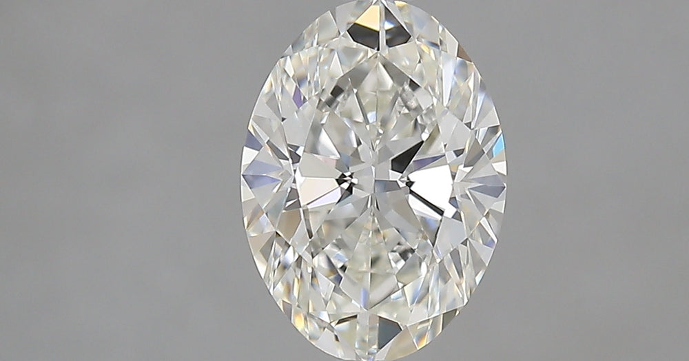 1.5 Carat Oval Natural Diamond with  Cut Diamond in 14KT  view 1
