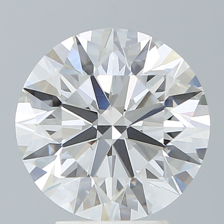 3.93 Carat Round Lab Diamond with  Cut Diamond in 14KT  view 1
