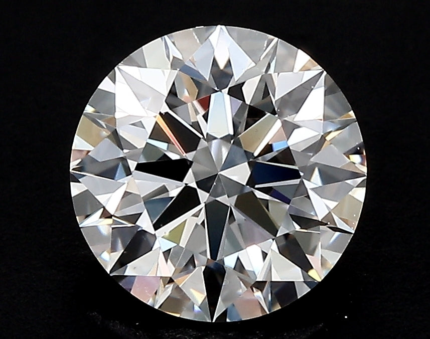 2.86 Carat Round Lab Diamond with  Cut Diamond in 14KT  view 1
