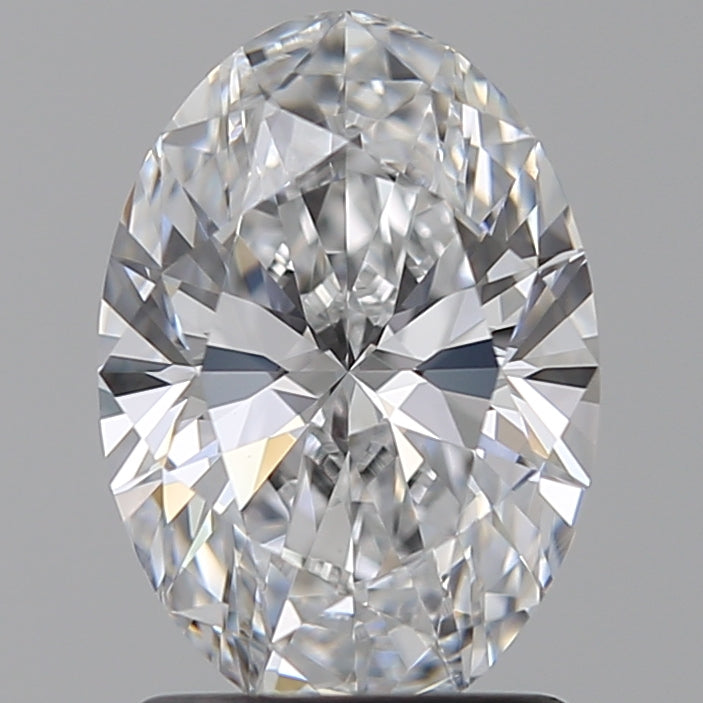 1.55 Carat Oval Lab Diamond with  Cut Diamond in 14KT  view 1
