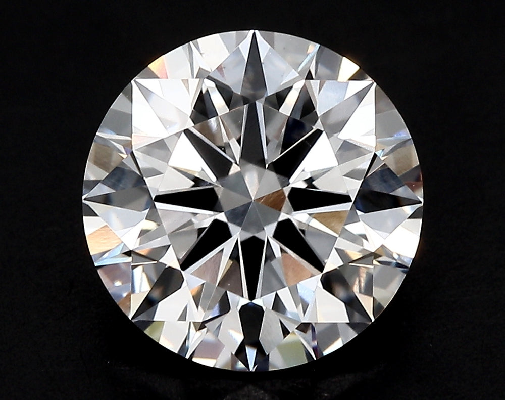 2.93 Carat Round Lab Diamond with  Cut Diamond in 14KT  view 1
