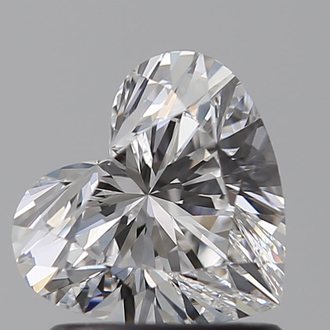 1.04 Carat Heart Lab Diamond with  Cut Diamond in 14KT  view 1
