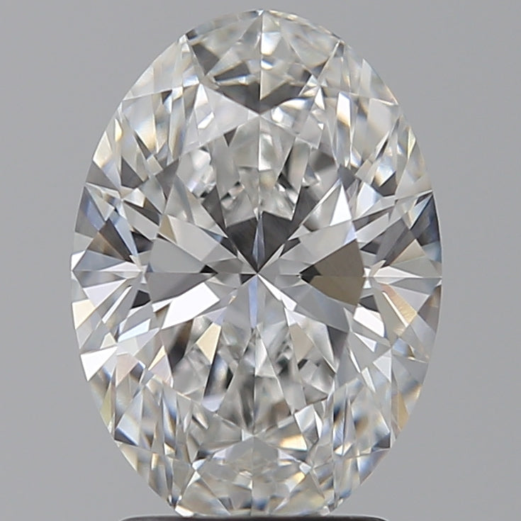 2.5 Carat Oval Lab Diamond with  Cut Diamond in 14KT  view 1
