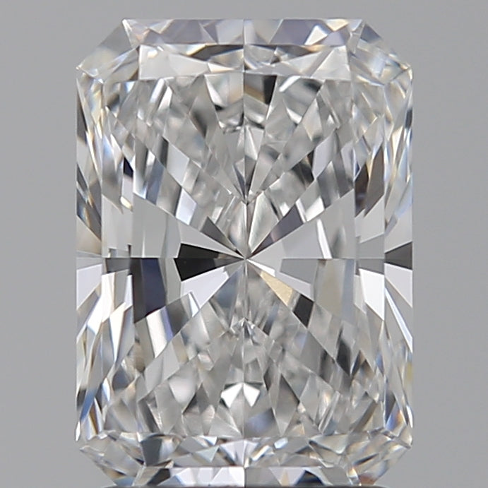2.05 Carat Radiant Lab Diamond with  Cut Diamond in 14KT  view 1
