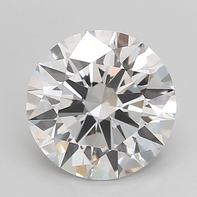 2.03 Carat Round Lab Diamond with  Cut Diamond in 14KT  view 1

