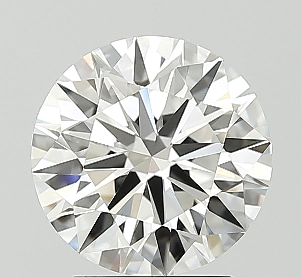 2.08 Carat Round Lab Diamond with  Cut Diamond in 14KT  view 1
