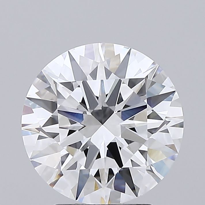 2.61 Carat Round Lab Diamond with  Cut Diamond in 14KT  view 1
