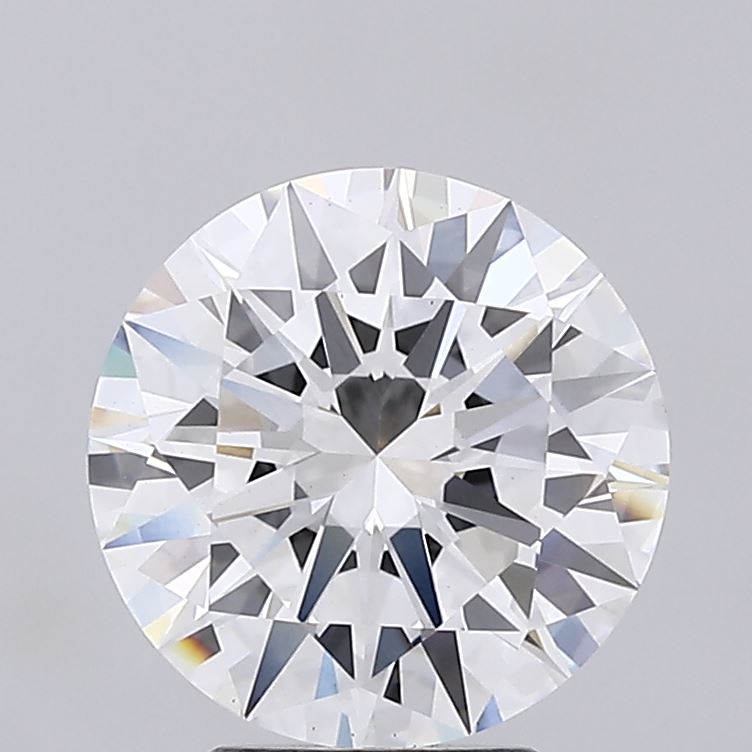 3.41 Carat Round Lab Diamond with  Cut Diamond in 14KT  view 1
