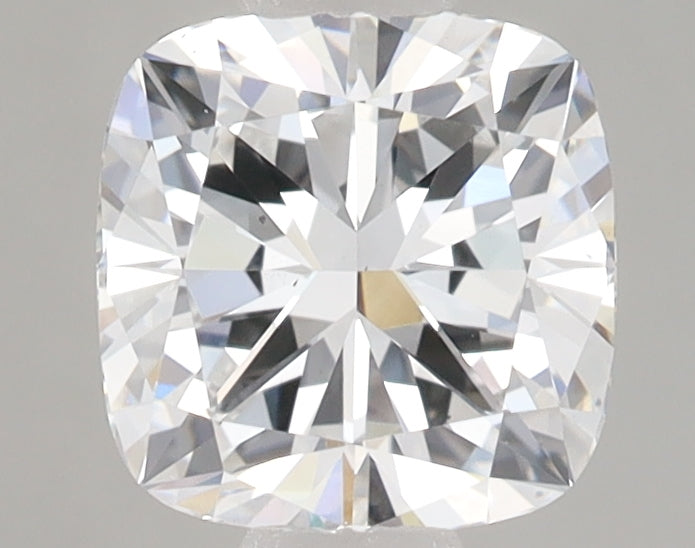 1.55 Carat Cushion Lab Diamond with  Cut Diamond in 14KT  view 1
