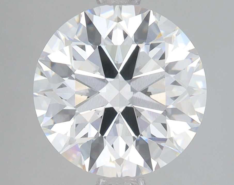 3.0 Carat Round Lab Diamond with  Cut Diamond in 14KT  view 1
