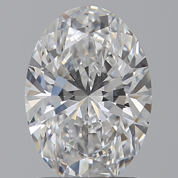 1.54 Carat Oval Lab Diamond with  Cut Diamond in 14KT  view 1
