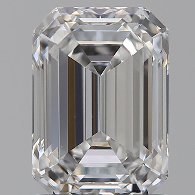 1.58 Carat Emerald Lab Diamond with  Cut Diamond in 14KT  view 1
