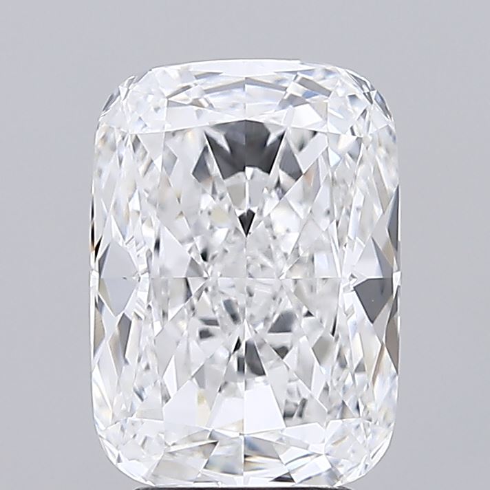 3.93 Carat Cushion Lab Diamond with  Cut Diamond in 14KT  view 1
