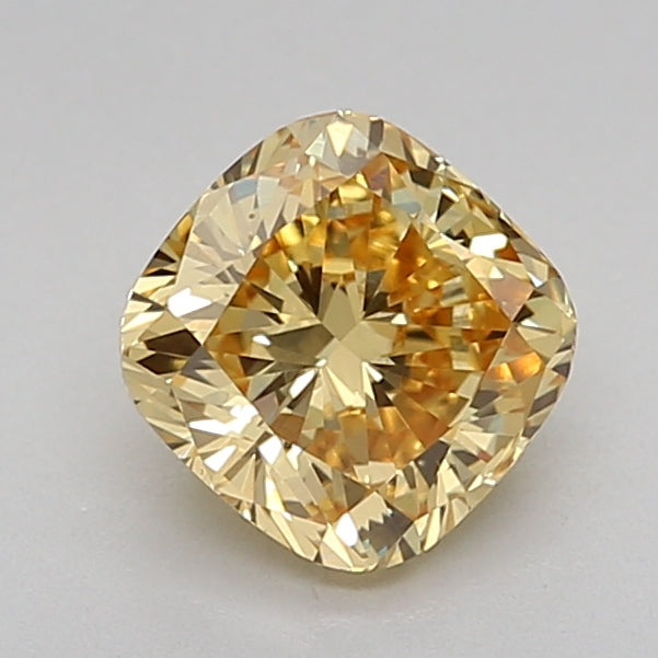 1.12 Carat Cushion Lab Diamond with  Cut Diamond in 14KT  view 1

