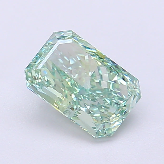 1.01 Carat Radiant Lab Diamond with  Cut Diamond in 14KT  view 1
