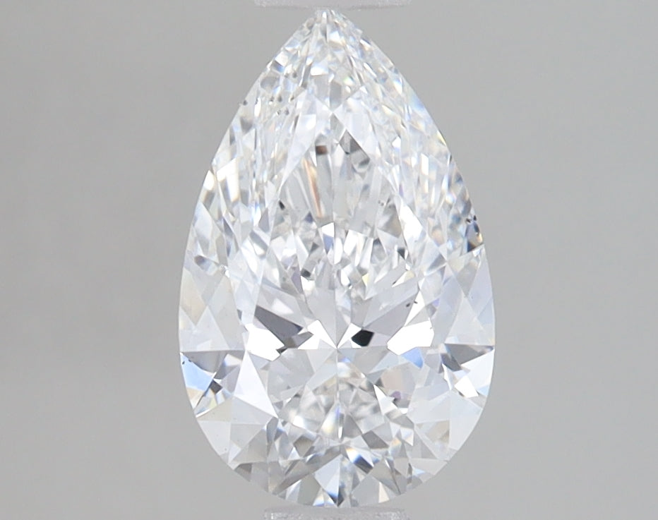 1.4 Carat Pear Lab Diamond with  Cut Diamond in 14KT  view 1
