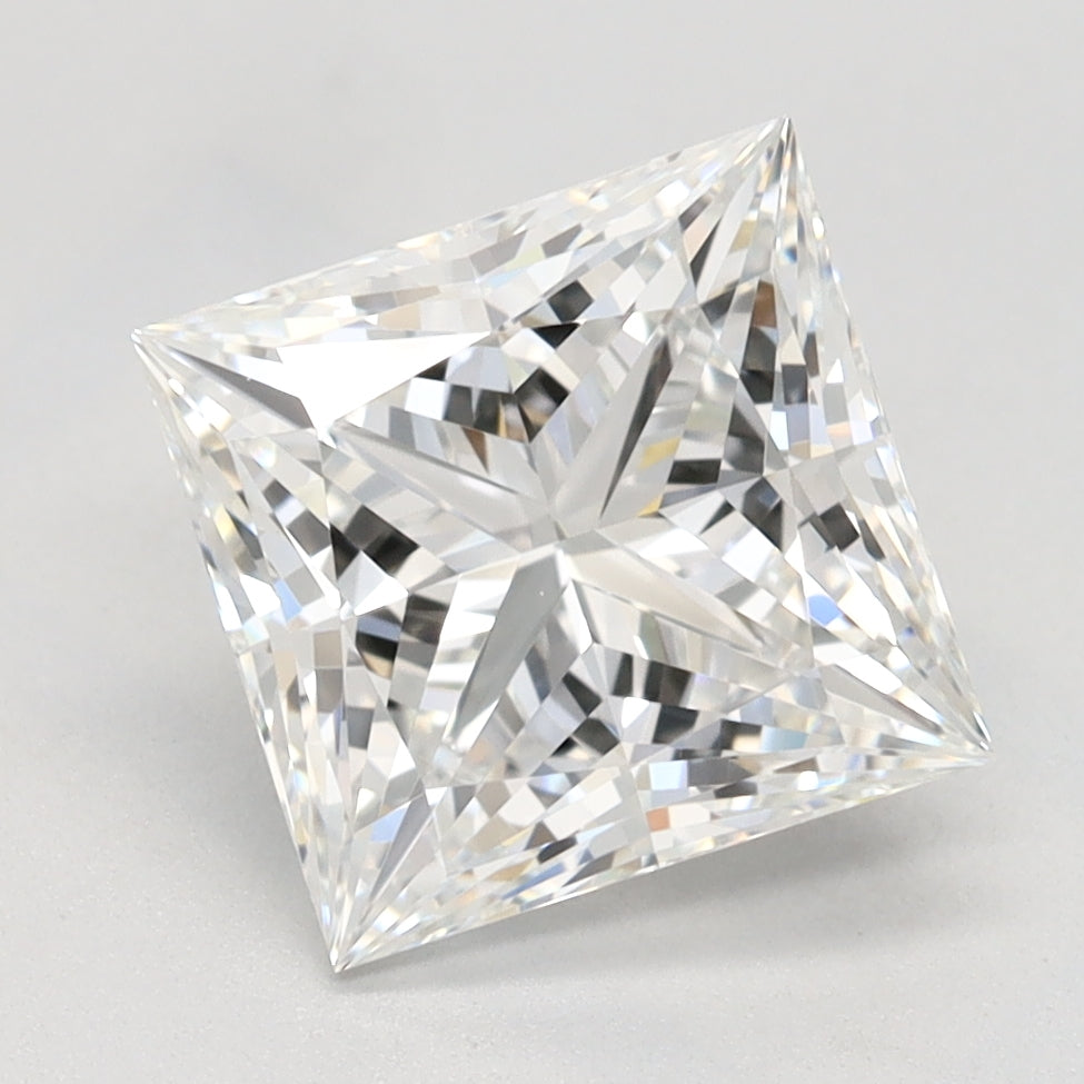 2.29 Carat Princess Lab Diamond with  Cut Diamond in 14KT  view 1
