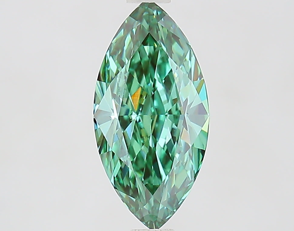 1.54 Carat Marquise Lab Diamond with  Cut Diamond in 14KT  view 1
