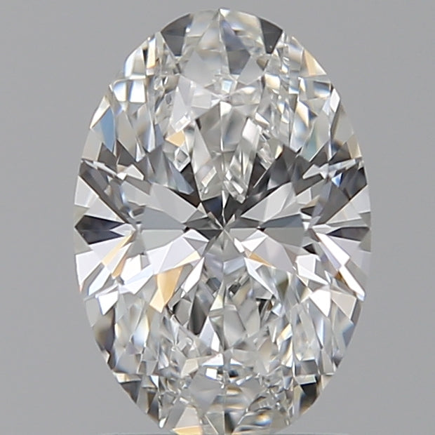 1.29 Carat Oval Lab Diamond with  Cut Diamond in 14KT  view 1
