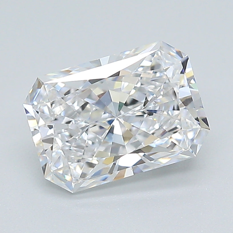 1.73 Carat Radiant Lab Diamond with  Cut Diamond in 14KT  view 1
