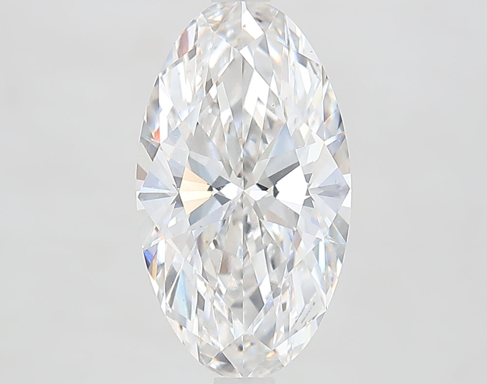 3.1 Carat Oval Lab Diamond with  Cut Diamond in 14KT  view 1
