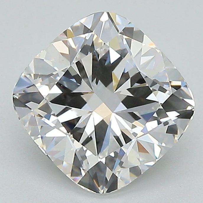 2.09 Carat Cushion Lab Diamond with  Cut Diamond in 14KT  view 1
