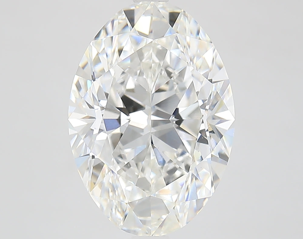 5.0 Carat Oval Lab Diamond with  Cut Diamond in 14KT  view 1
